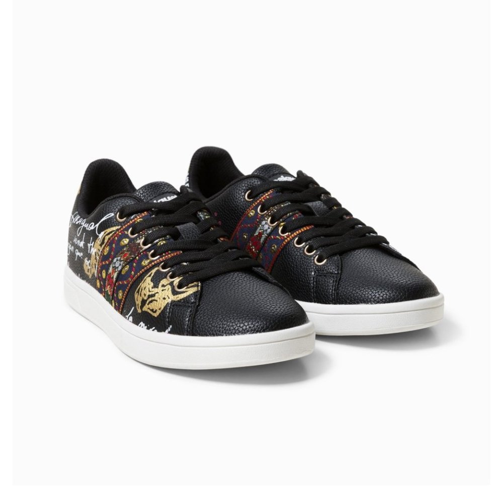 Desigual cosmic exotic black sneakers US 8.